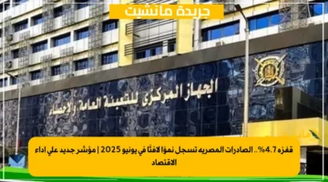 قفزة 4.7.. الصادرات المصرية تسجل نموًا لافتًا في يونيو 2025 مؤشر جديد على أداء الاقتصاد 1